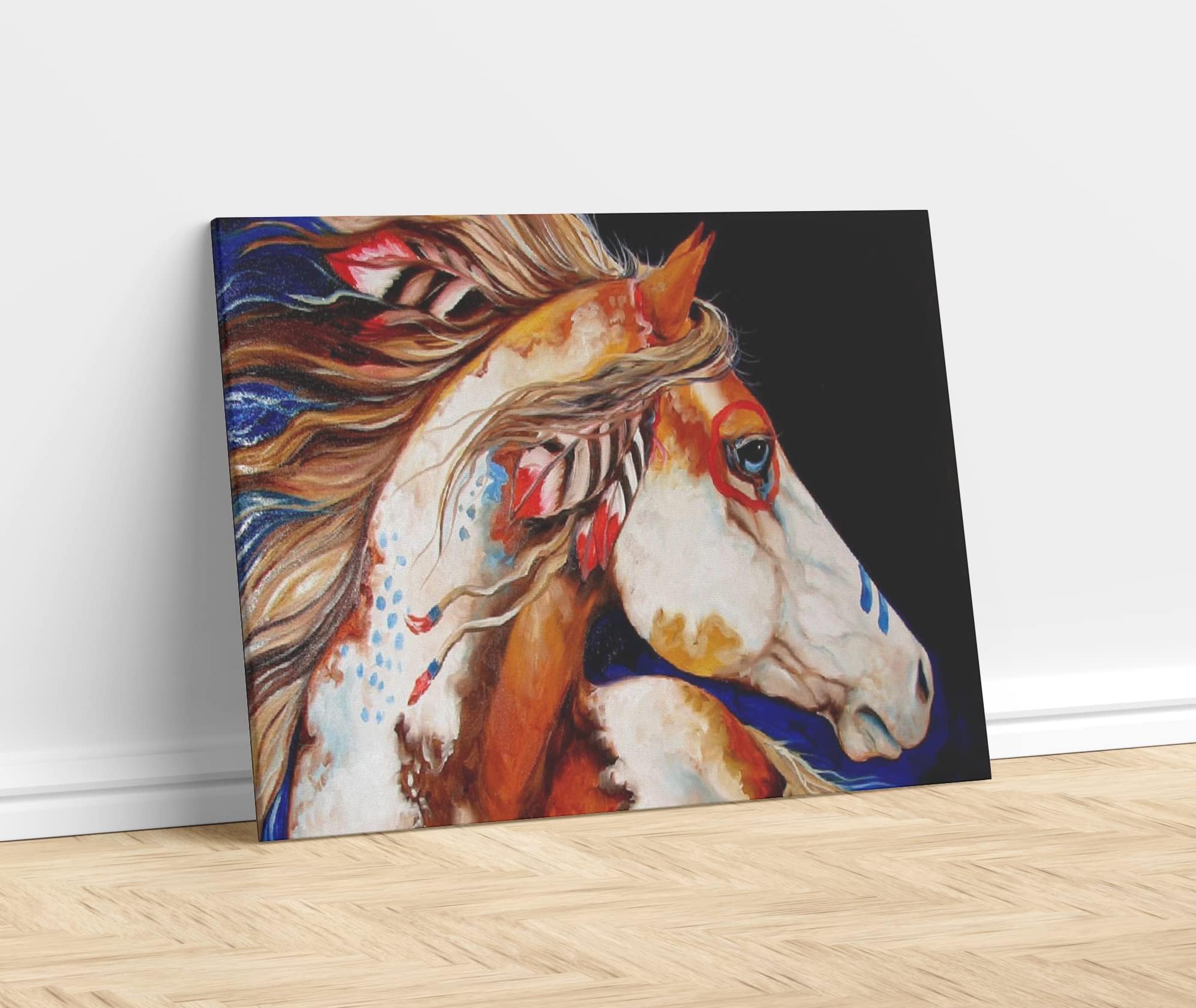 Amazon.co.jp: 馬 ネイティブアメリカン 装飾 カラフル 南西部